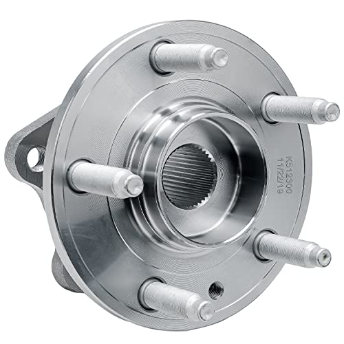 Image of Detroit Axle - AWD Rear 2pc Wheel Bearing Hubs for Ford Taurus X Freestyle Five Hundred Mercury Montego Sable, 2 Wheel Bearing and Hubs Assembly Replacement