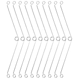 10 PCS Spring Clips for Recessed Light Fixtures Silver Metal Torsion Spring Clips Replacements Stainless Steel Torsion Springs Clip for Bathroom Fan Covers Vent Fans Ceiling Exhaust Fan