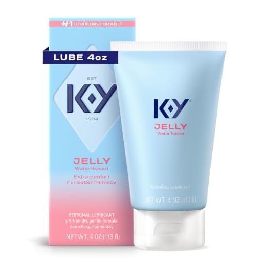 K-Y Jelly Personal Lubricant, Body-Friendly Water-Based Formula, Safe for Anal Sex, Safe to Use with Latex Condoms. Glide into a Wetter, Better Experience Every Day. For Men, Women, Couples, 4 FL OZ