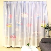 シナモロール　カーテン sanrio シナモロール 2級遮光カーテン2枚組 100×178cm