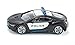 siku 1533, BMW i8 US-Polizeiauto, Metall/Kunststoff, Schwarz/Weiß, Vielseitig einsetzbar, Spielzeugfahrzeug für Kinder