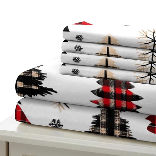 Housse de Couette Sapins de Noël 140x200cm en Microfibre avec Fermeture Éclair - 7