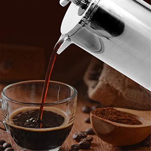 teng hong hui 304 Rvs Koffie Percolator Dubbele zeef Thee Maker Thuis Keuken Drink Tool 350 ml - Image 5
