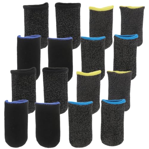 DECOMELODY 8 Protector de Dedos Ultrafino Antideslizante y Transpirable para Gaming Unidades Absorbe Sudor y Reduce Fricción Funda Flexible para Yemas de Dedos