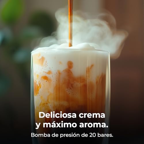Miniatura 6 de Cecotec Cafetera Semiautomática Power Espresso 20 Cream, 20 Bares, Calentamiento Por Thermoblock, Apta Para Café Molido, Espresso, Cappuccino Y Latte, Pantalla Táctil, Depósito Leche 700ml Y Agua 1l