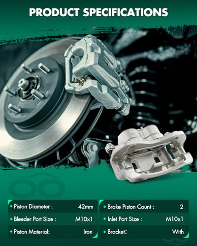 Image of SCITOO Front Right Brake Caliper With Bracket 19B2711 Compatible For Hyundai For Santa Fe 2001-2006,For Hyundai For XG300 2001,For Hyundai For XG350 2002-2003
