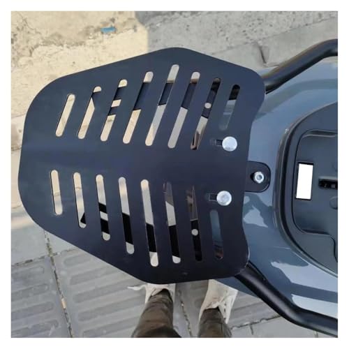 Porte-bagages arrière de moto en fer forgé avec support de panneau renforcé - 6