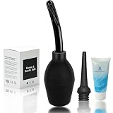 Love69Toys Analdusche Intimdusche zur Inneren Reinigung, 310ml Wiederbefüllbare Silikon Anal-Dusche, Inkl. 60ml Gleitgel & Einsteiger-Düsenset - Für Frauen und Männer