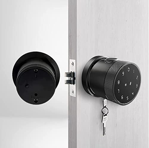 Image of Escozor RFK02 Smart Knob Digital Keyless Fingerprint Lock for Bedroom & Office with Password,Smart Card,Mechanical Keys & Bluetooth Mobile App Control