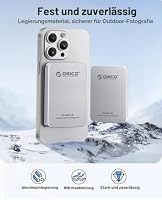 ORICO 512 GB Magnetische Externe SSD, Aluminiumlegierung, bis zu 460 MB/s, Externe Festplatte SSD, Speicher erweitern für iPhone 17 Pro Max, Kompatibel mit MagSafe, USB‑C Smartphones – K5MINI – Ansicht 6