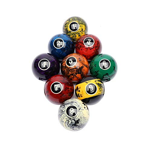 CUPPA Professional Pool Balls/Billiard Balls Set, Complete 16 Balls for Pool Tables (Black) - Thumbnail 3