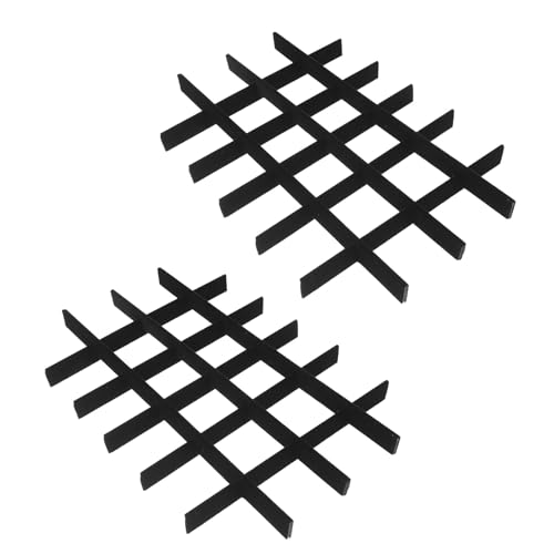 CAXUSD Compartiments De Boîte À Bijoux Séparateurs De Tiroir Bandes De Doublure Pour Plateaux À Bijoux Séparateurs De Plateau Réglables Inserts Noirs