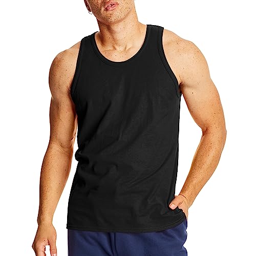 Hanes Men’s Performance Tank, X-Temp Moisture-Wicking Tank Top, Solid Colors, 2-Pack2