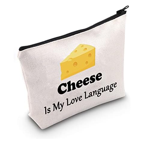 MNIGIU Cheese Lover Cosmetic Bag Gift Cover