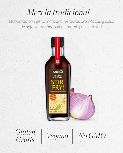 Miniatura 2 de Sempio Salsa Para Saltear - Sabor Dulce Y Salado Para Un Atajo En Pastas, Cereales, Verduras Y Más Vegana, No Transgénica - 1 X 250 Ml