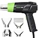 Galax Pro Heat Gun 12.5Amp Hot Air Gun Kit Variable Temperature Control with 2-Temp Settings 4 Nozzles 300℃-500℃ for Crafts, Shrinking PVC
