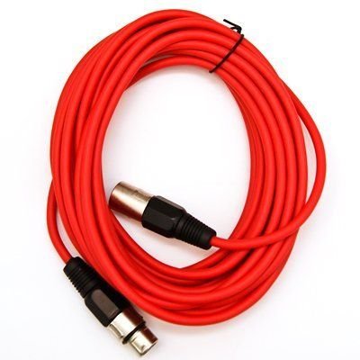 Câble micro Rouge Horizon LZ-100R de 30,5 m pour scènes et studios
