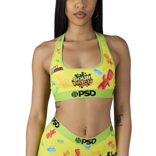 PSD Women's Sour Patch Kids Sports Bra, Multi, M