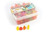 Deine Naschbox - Zuckerfreie Weingummis - Frucht Mix - Gelatinefrei - 1kg Süßigkeiten Box - XL Großpackung