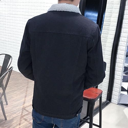 Chaqueta vaquera hombre con forro sherpa estilo camionero tejana clásica 2