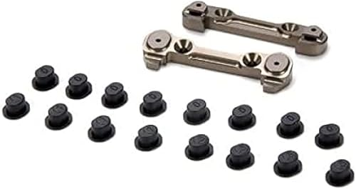 Losi Soporte delantero ajustable del pasador de la bisagra w/los insertos 8B/8T LOSA1754 del coche/del camión del gas de las piezas de la opción