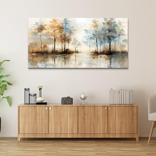Lapremoly Large Wall Decor For Living Room Framed Wall Art for Bedroom Abstract Tree Painting Wall Artworks Hang Pictures For Office Decoration Canvas Prints Room Home Decorations Posters 30"X60" by Lapremoly - Used condition - Image 5