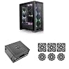 Bundle of Thermaltake CTE T500 TG ARGB E-ATX Full Tower Chassis Black + Toughpower TF3 1550W PC-ATX 3.0 Power Supply 80 Plus Titanium Modular + TOUGHFAN EX14 Pro Swappable Edition 3 Fan