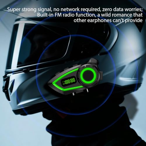 Auriculares Bluetooth para casco manos libres impermeable reducción ruido 2