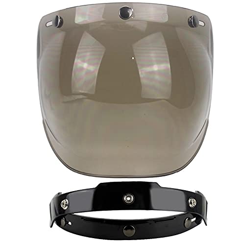 ADovz Offene Fläche Motorrad Helm Blase Visier Moto Visier Objektiv Bubble Shield Motorrad Helme Accessorie,dauerhaft