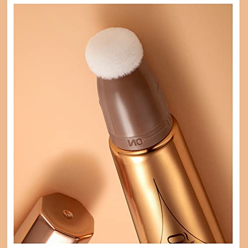 Mysense Liquid Contour Beauty Wand,Liquid Blush Wand,Gel Cream Contour Bronzer Stick With Sponge Tip,Blendable Smooth Face Contouring Pen Natural Matte Finish,Lightweight Long Lasting Face Makeup,Light Brown Contour+Peach Pink Blush #TOP5