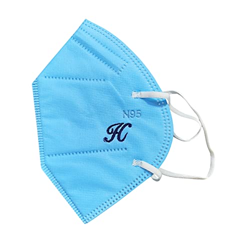 Image of GOLU MOLU Cotton White Formal Handkerchief Pack Of 6 | Office Travel Daily Use | Custom Initial Design | Free Size | Cotton Fabric | Customised N95 Mask Included