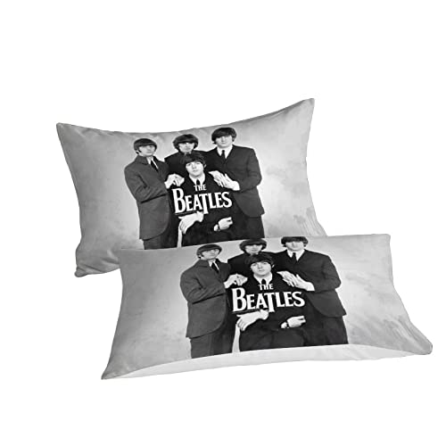 The Beatles Ensemble De Literie De 3D , Ensemble De Housse De Couette en Microfibre Confortable Et Doux De 3,Fermeture… - Les Beatles, Paul McCartney, John Lennon, RIngo Starr, George Harrison The Beatles Ensemble De Literie De 3D , Ensemble De Housse De Couette en Microfibre Confortable Et Doux De 3,Fermeture… – Image 3