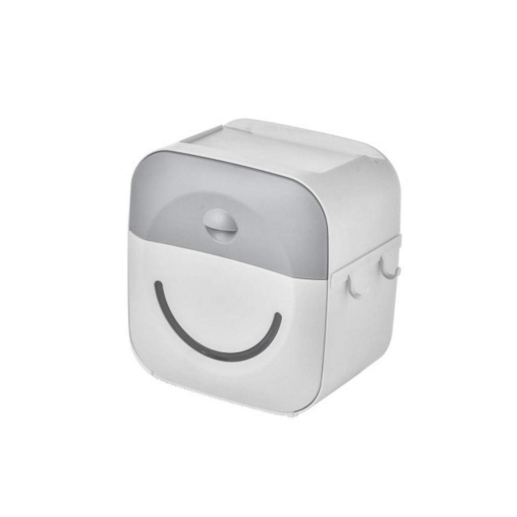 Porte-tissu imperméable mural argenté pour boîtier de rangement salle de bain