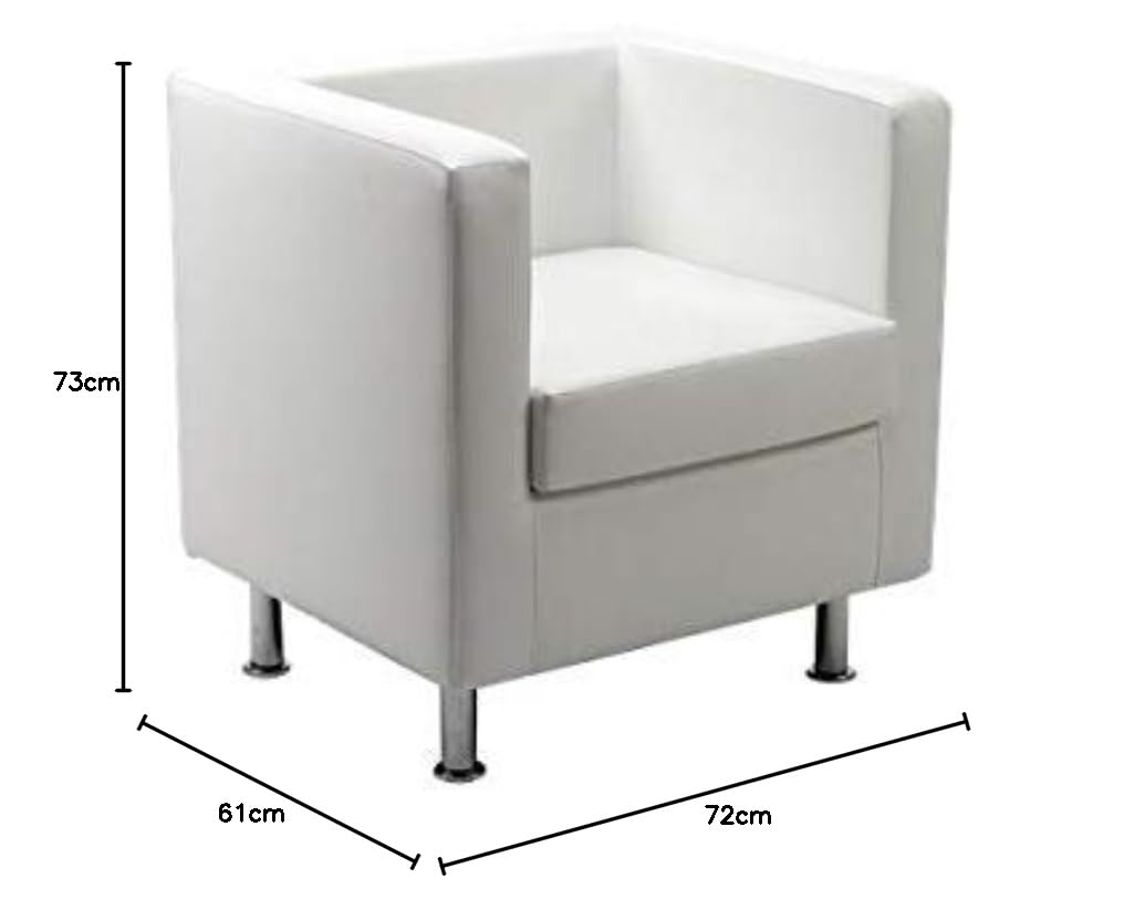 Divanetto attesa - Divano 1 posto similpelle - PRAGMA UNISIT - BIANCO - PR1/KQ