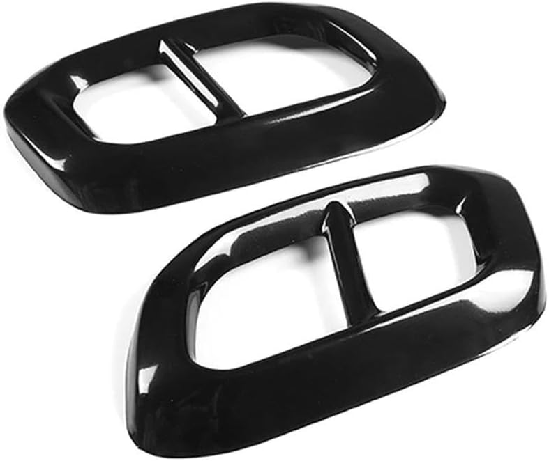 Spare Parts 2Pcs Car Exhaust Muffler Pipe Tip Tailpipe Cover For Benz GLC GLE GLS X253 W167 2020 Stainless Steel Decorative Trim(Black)