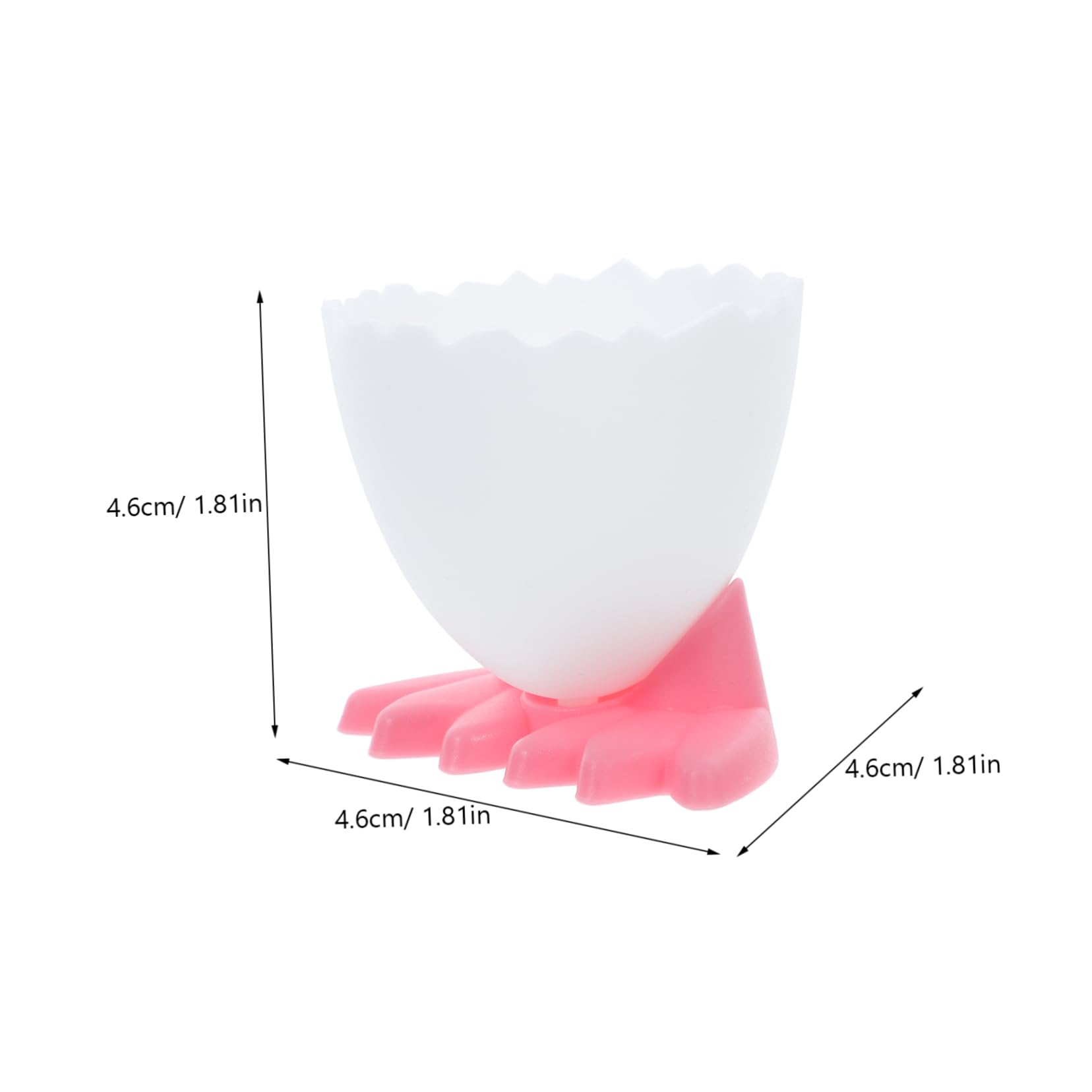 Cabilock Cartoon Egg Cups for Boys and Girls 8 Pcs Boiled Egg Holders Adorable - Plastic Easy to Clean for Breakfast