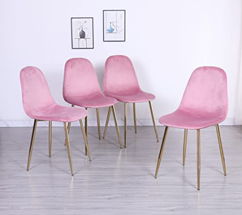 Pozbee Pink Dining Chairs Set of 4