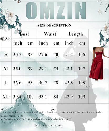 OMZIN Women Sleeveless Corset Dress Spaghetti Straps Wedding Guest Midi Dresses Pleated Hem Prom Dress White Blue S