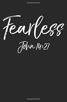 Fearless - John 14:27: Inspirational Christian Devotional Journal with Blank Pages