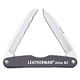 LEATHERMAN - Juice B2 Lightweight Pocket Knife for Everyday Carry and Use, Built in the USA, Granite Grey