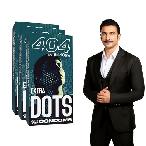Image of Bold Care 404 Extra Dots Condoms for Men - Elevate Pleasure with Every Touch - 30 Condoms (Pack of 3)