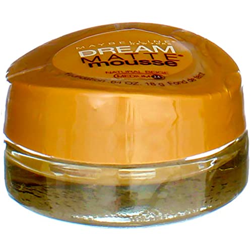 Maybelline Dream Matte Mousse Foundation, Natural Beige [2.5], 0.64 oz (Pack of 3)