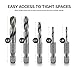 NEIKO 11402A Stubby Drill Bit Set for Metal, 5 Piece 1/4