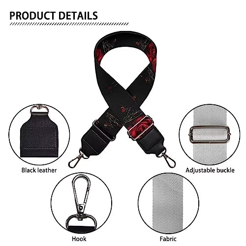 Jeiento Wide Purse Strap Wide Shoulder Strap Adjustable Replacement Belt Soft Guitar Shoulder Straps for Women Girls Gifts3