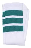 skatersocks 25 Inch Tube Socken Kniestrümpfe oldschool Sportsocken weiß Streifen