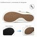 Imagen de Hsyooes Zapatillas Diabéticos Mujer Sandalias de rehabilitación Hombre Extra Anchas Zapatos Pies Hinchados Ajustables Zapatos Ortopédica Marrón EU40