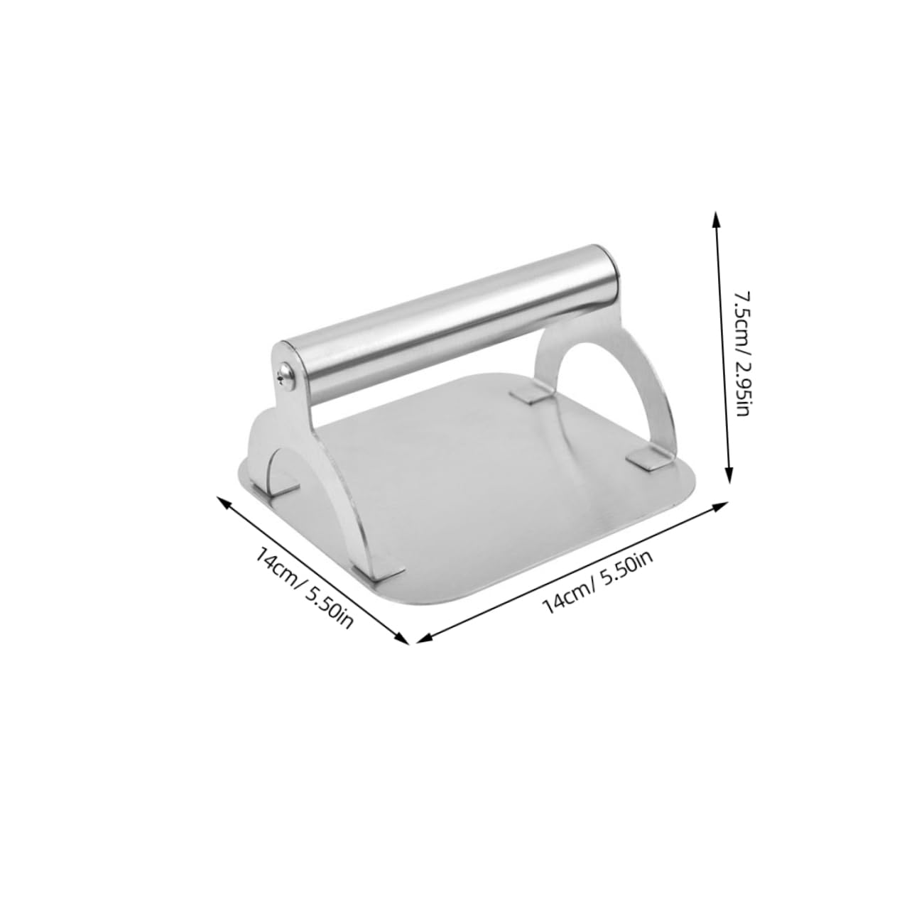OUNONA Heavy Duty Stainless Steel Burger Press Kitchen Patty Maker for Even Sized Burgers Meat Pies and BBQ Cooking Easy to Clean for Grilling and Family Gatherings