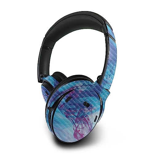 Image of MightySkins Carbon Fiber Skin Compatible with Bose QuietComfort 45 Headphones Paint Vapor | Protective, Durable Textured Carbon Fiber Finish | Easy to Apply | Made in The USA