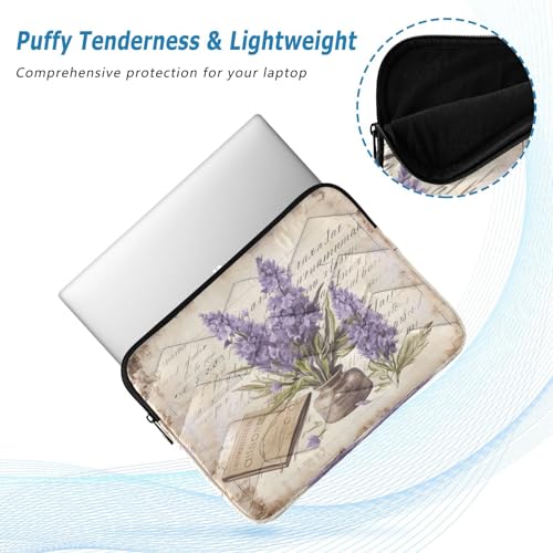 Funda Vintage Lavanda para Laptop 13-14 Pulgadas Impermeable miniatura 5