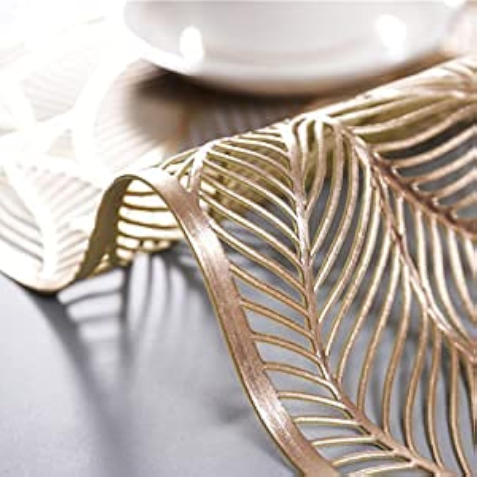 Golden PVC Placemats, Pack of 24